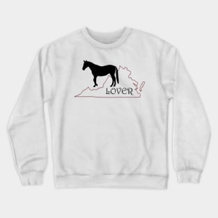 Virginia Horse Lover Gift Crewneck Sweatshirt